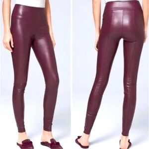 White House Black Market Faux Leather Runway Legging
